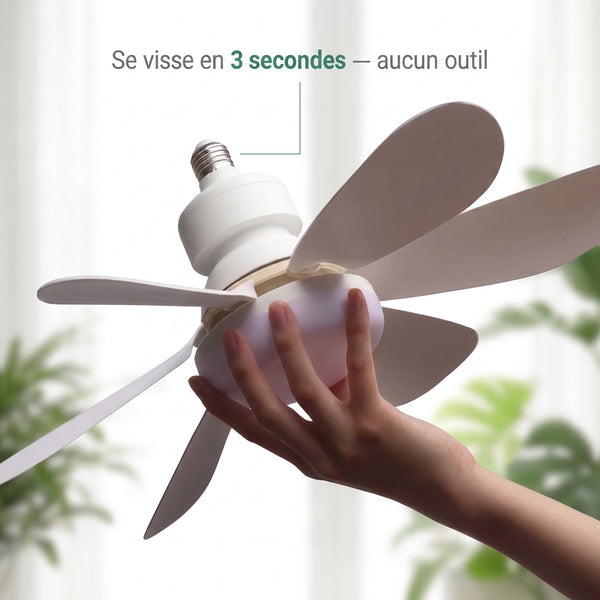 Ventilateur De Plafond Avec Lumière LED Et Télécommande